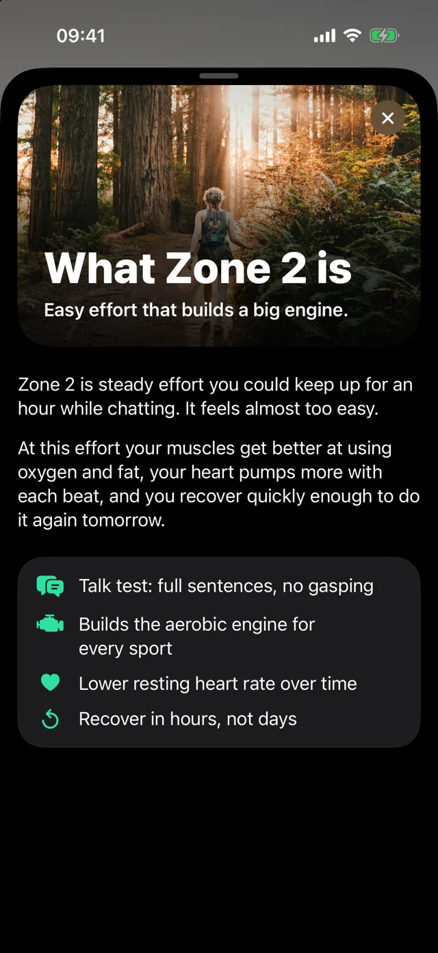 Explainer sheet: What Zone 2 is